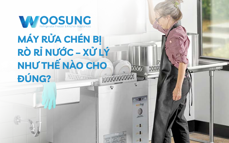 Xử lý máy rửa chén bị rò rỉ nước